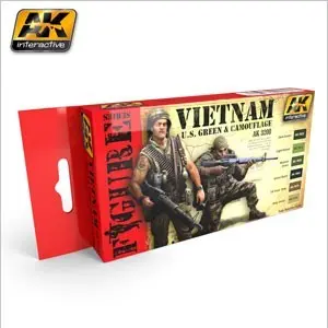 Ak-3200 Vietnam U.S Green And Camoflage Colours Set (Discontinued) 1