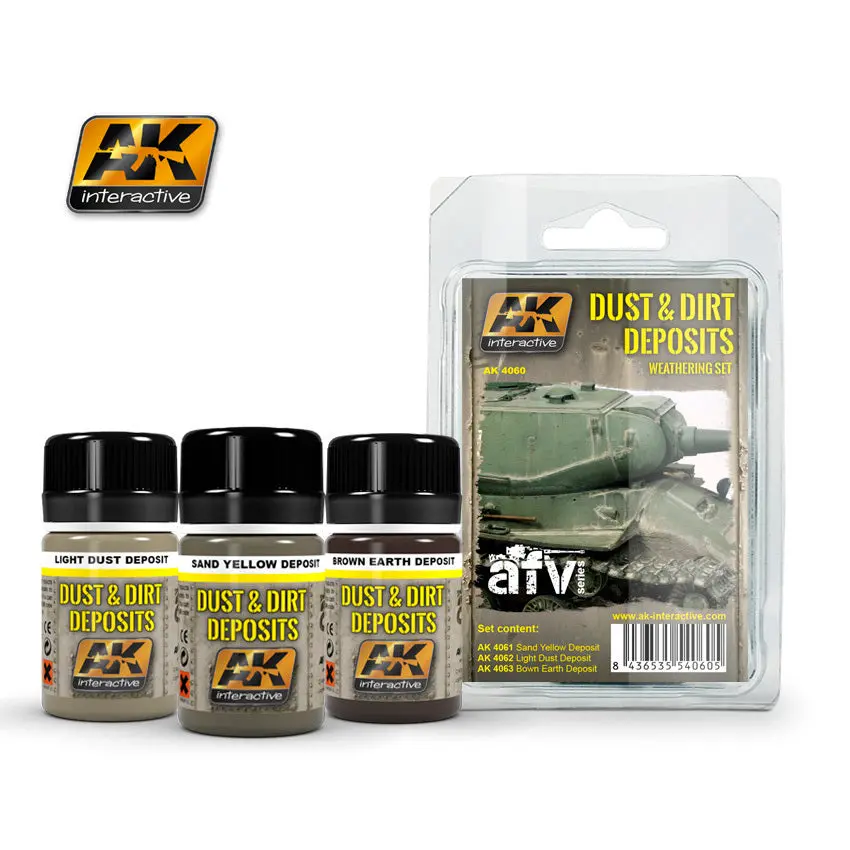 Ak-4060 Dirt & Dust Deposits Weathering Set 1
