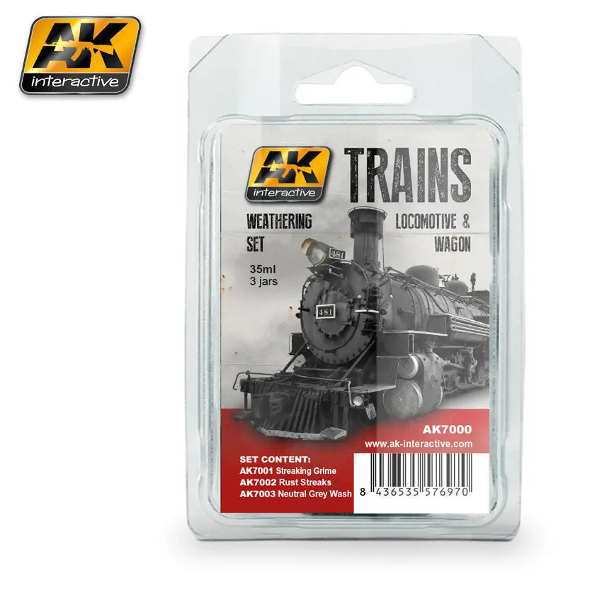 Ak-7000 Trains, Locomotives & Wagons Weathering Set 1