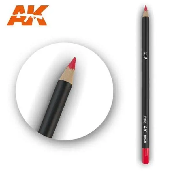 Watercolor Pencil Red 1