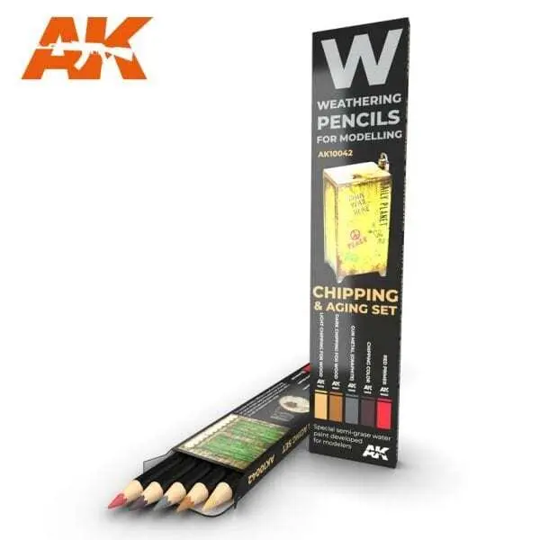 Watercolor Pencil Chipping & Aging Set 1