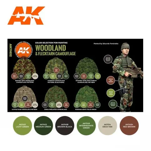 Modern Woodland And Flecktarn Camouflages 3G 1