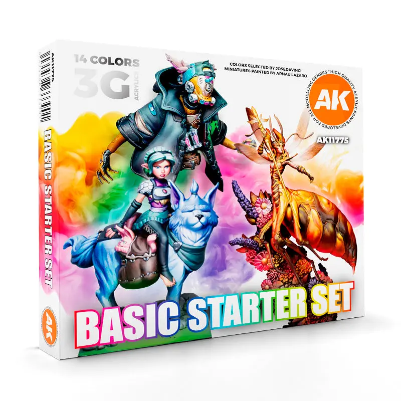 Ak Interactive - Basic Starter Set (14 Colours Jose Davinci) 1