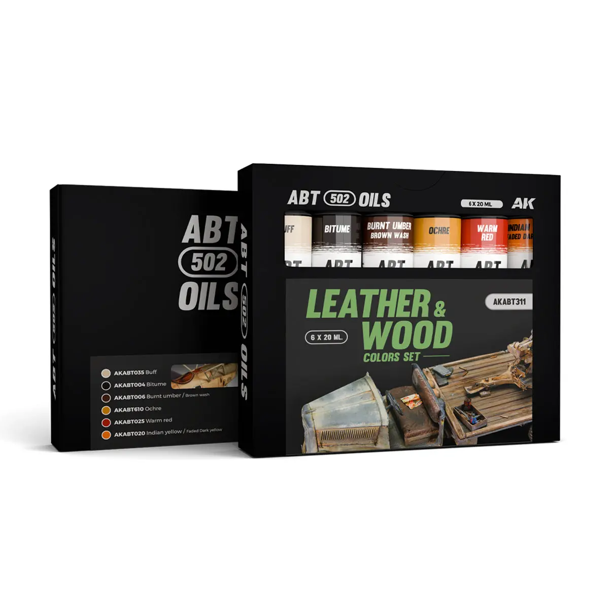 Leather & Wood Colors Set - Abt 502 Oils (New) 1