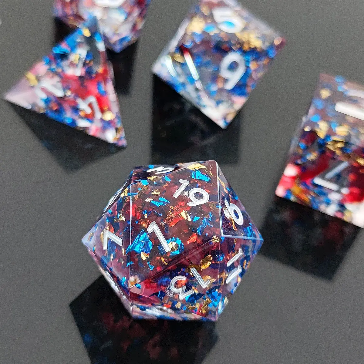 D&D Dice Set Sharp Edge - Arcane Opus (White) 1