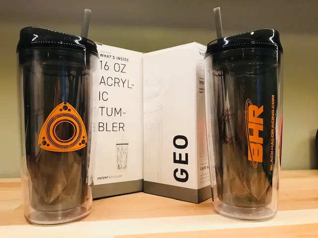 Black Halo Racing Acrylic Beverage Tumbler 1