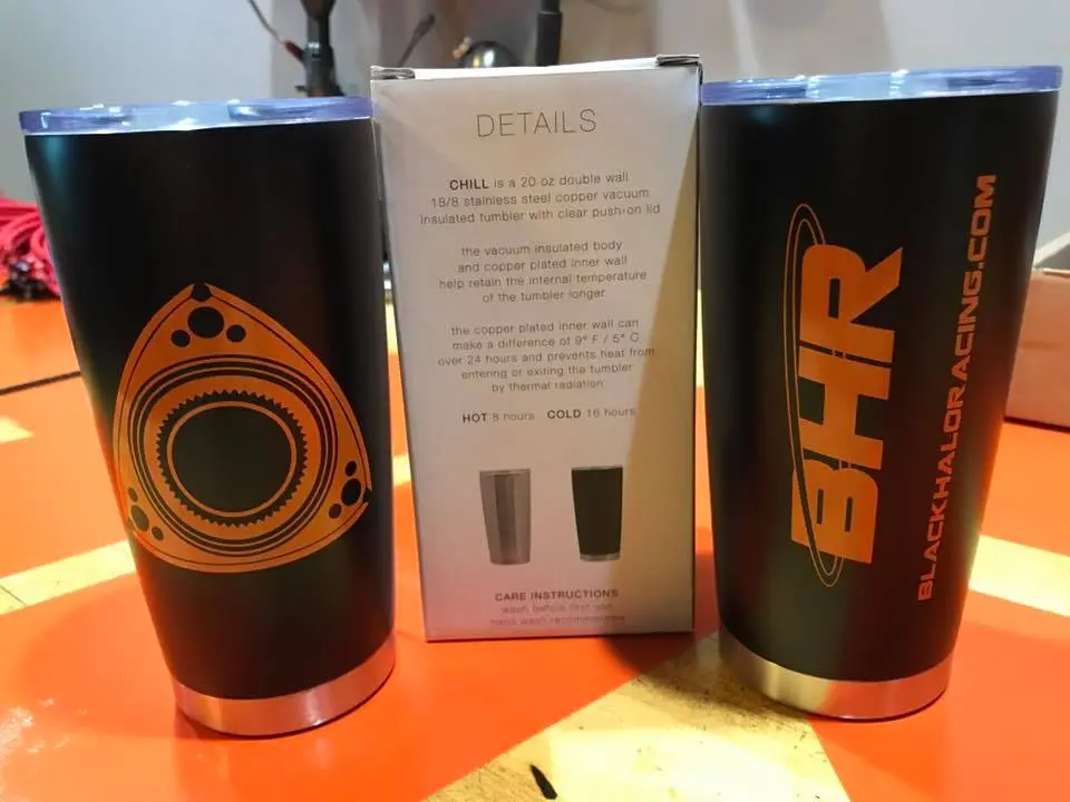 Black Halo Racing Steel Beverage Tumbler 1