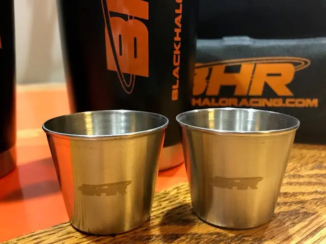 Black Halo Racing Stainless Shot Glasses (2) 1