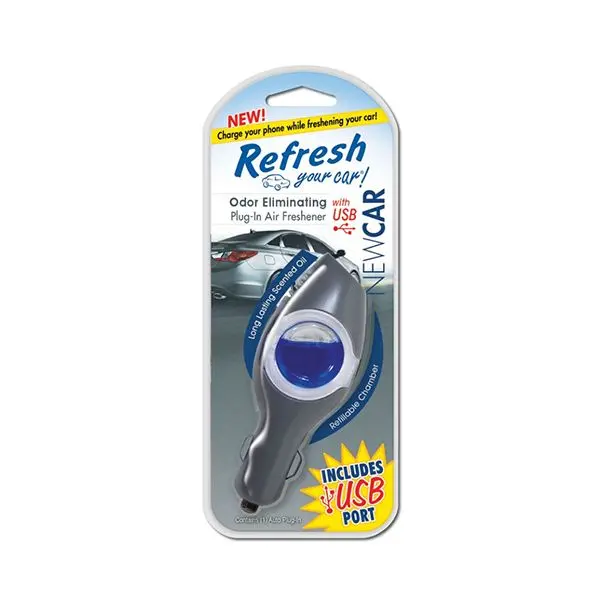 Air Freshener Plug-In New Car Plug-In Cig W/ Usb Port
Precios Incluyen I.S.V. 1