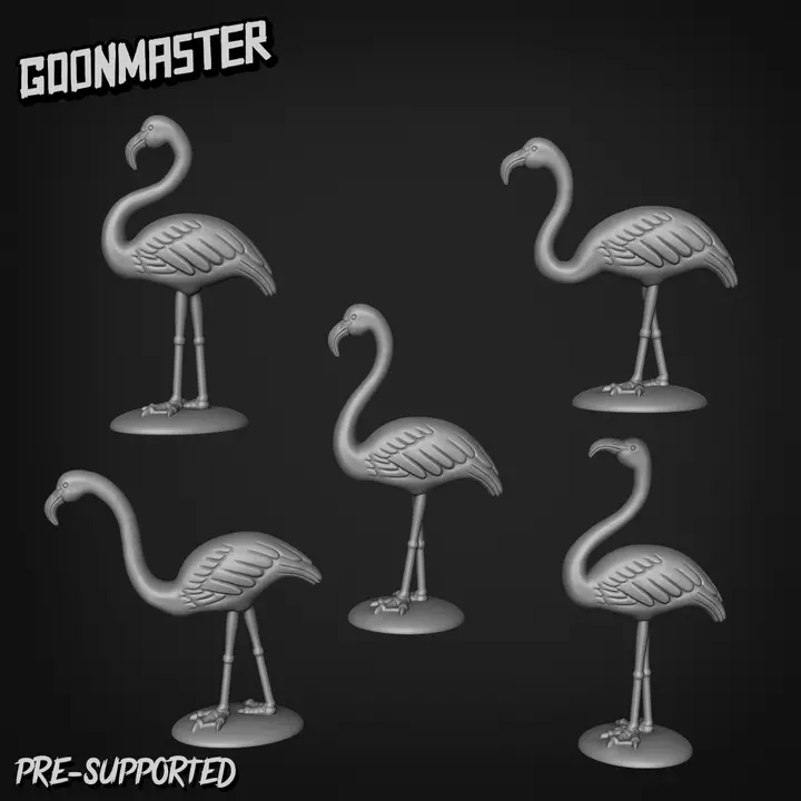 Lawn Flamingos Basing Bits 1