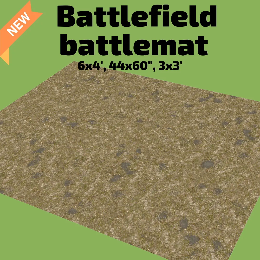 6' X 4' Battlefield Battlemat 1