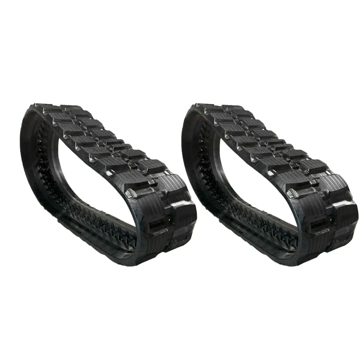 450X86x60  Rubber Tracks (Set Of 2)  Block Tread Pattern (18") 1
