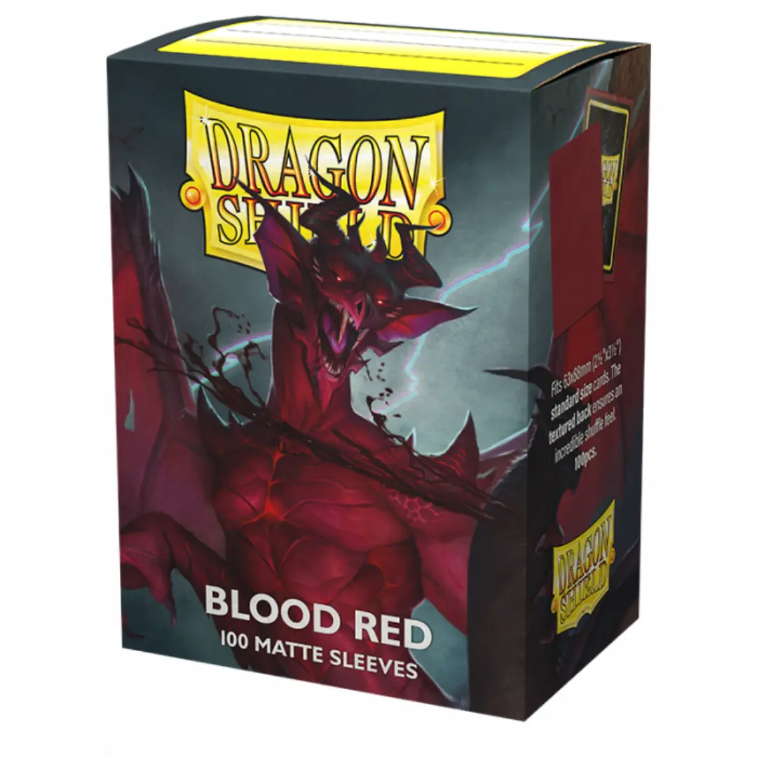 Sleeves - Dragon Shield - Box 100 - Blood Red Matte 1