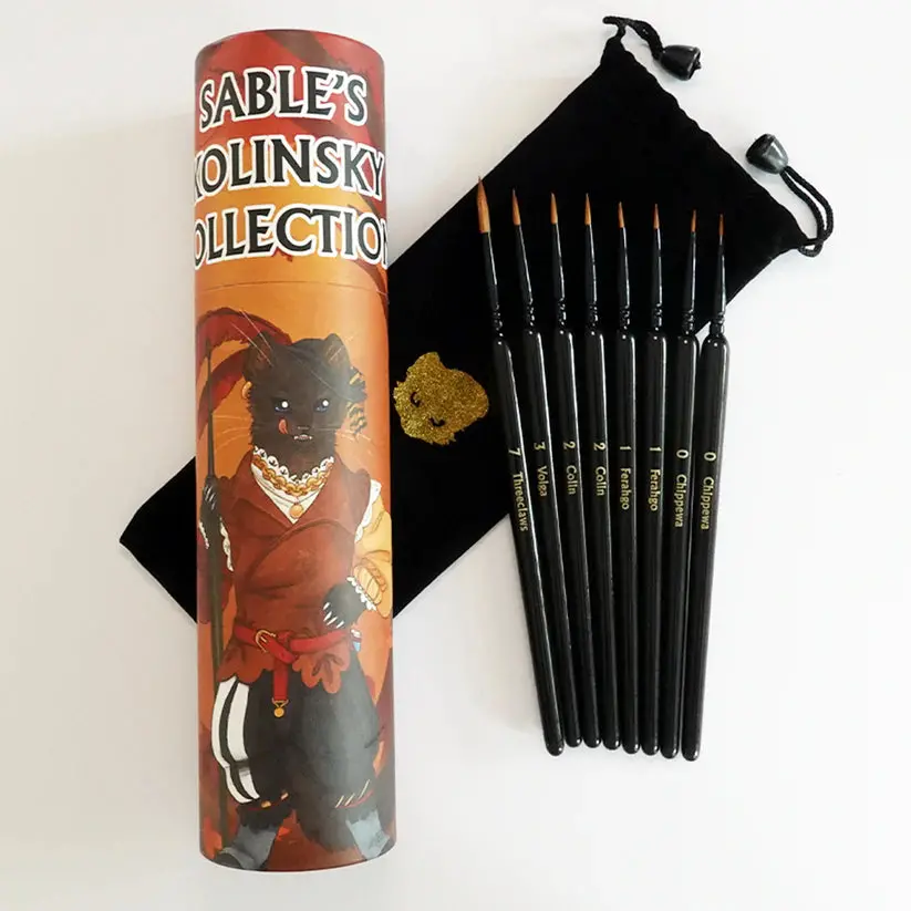 Kolinsky Sable Brush Set 1
