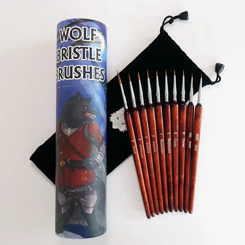 Wolf Bristle Brush Set 1
