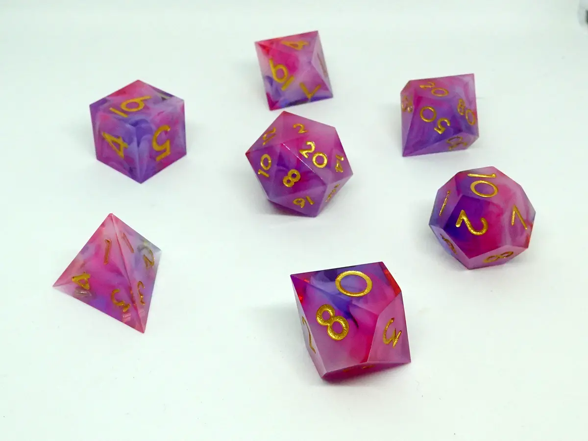 Pink Panther Sharp Resin Dice Set 1
