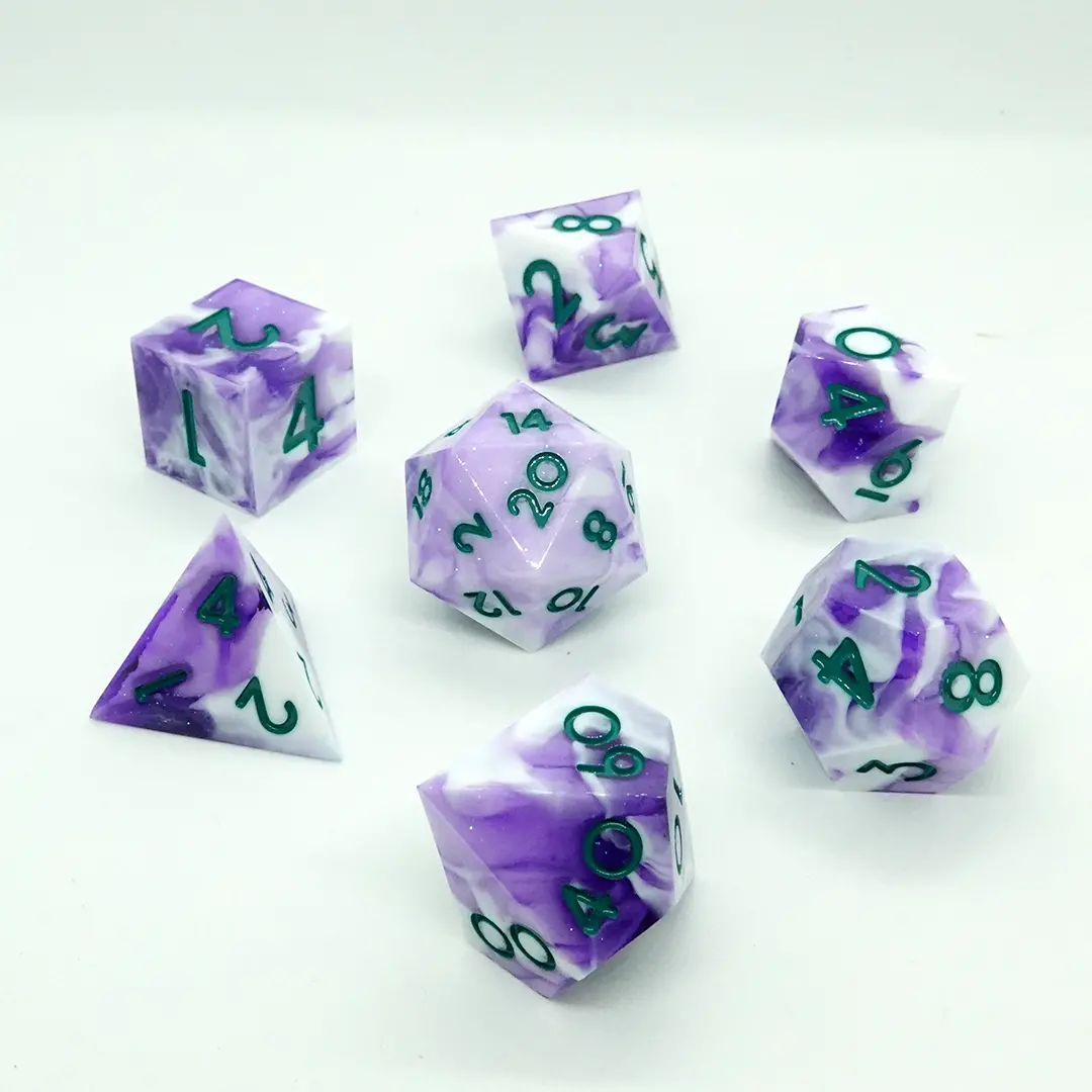 Violetta Sharp Resin Dice Set 1