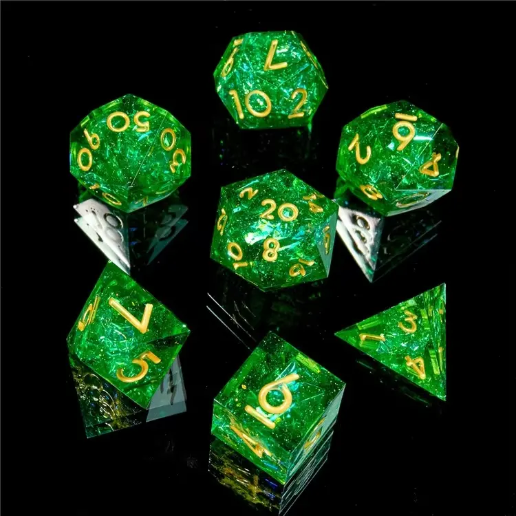 D&D Dice Set Sharp Edge - Cloud Kill (Gold) 1