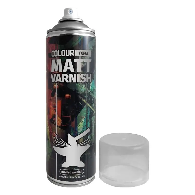 Colour Forge - Aerosol Spray Primer - Matt Varnish 500Ml 1