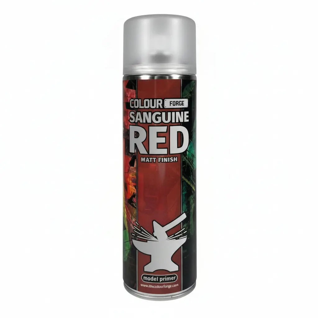 Colour Forge - Aerosol Spray Primer - Sanguine Red 500Ml 1