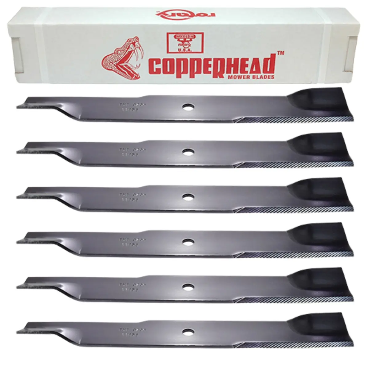 54" Hustler & Spartan Blade 6-Pack Rotary 11856-6 (18-1/2" Long X 5/8" Hole) 1