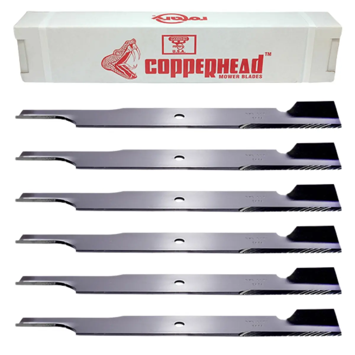 61" Mower Blade 6-Pack Rotary 3434-6 (21" Long X 5/8" Hole) 1
