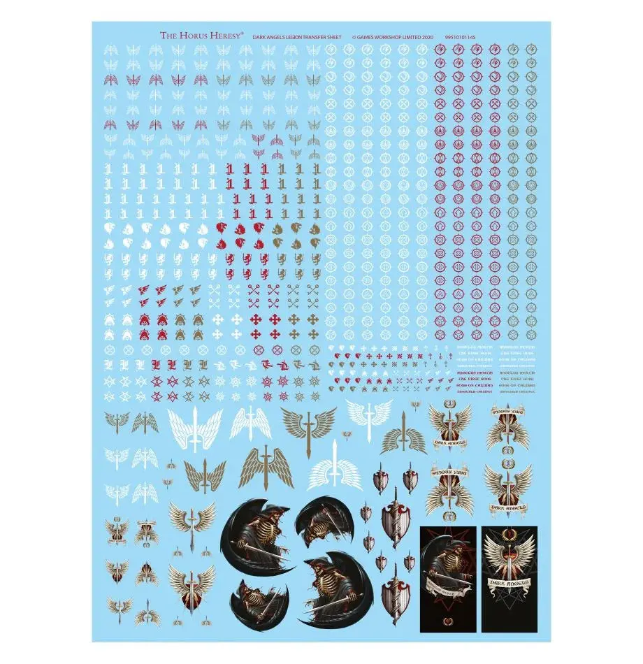 Dark Angels Legion Transfer Sheet 1