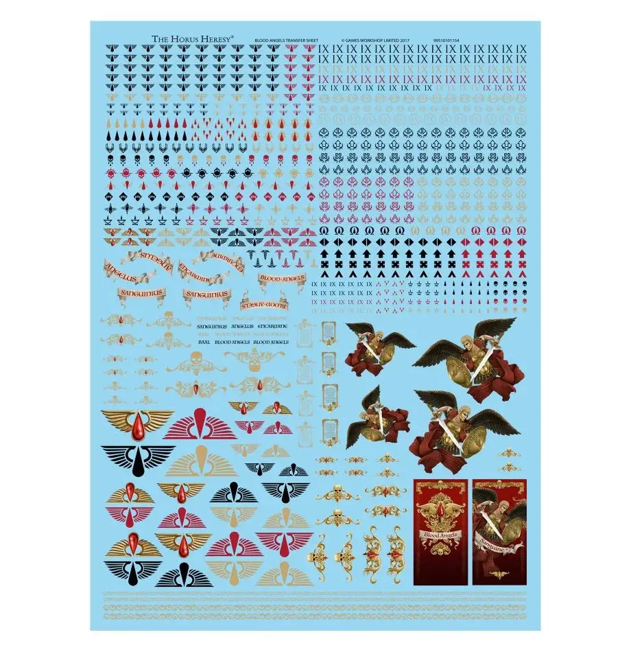 Blood Angels Legion Transfer Sheet 1