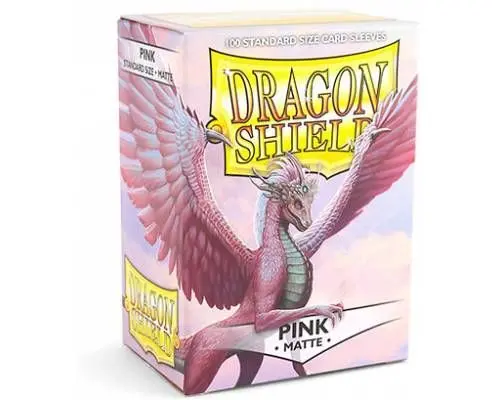 Sleeves - Dragon Shield - Box 100 - Pink Matte 1