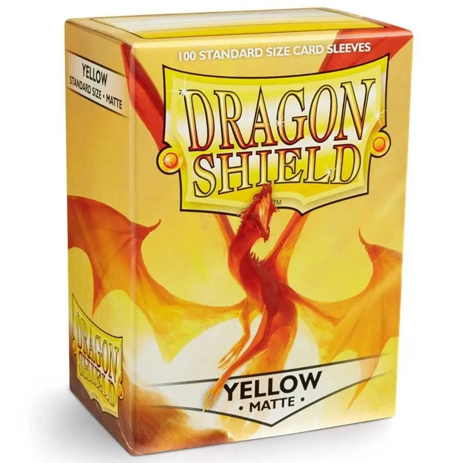 Sleeves - Dragon Shield - Box 100 - Yellow Matte 1