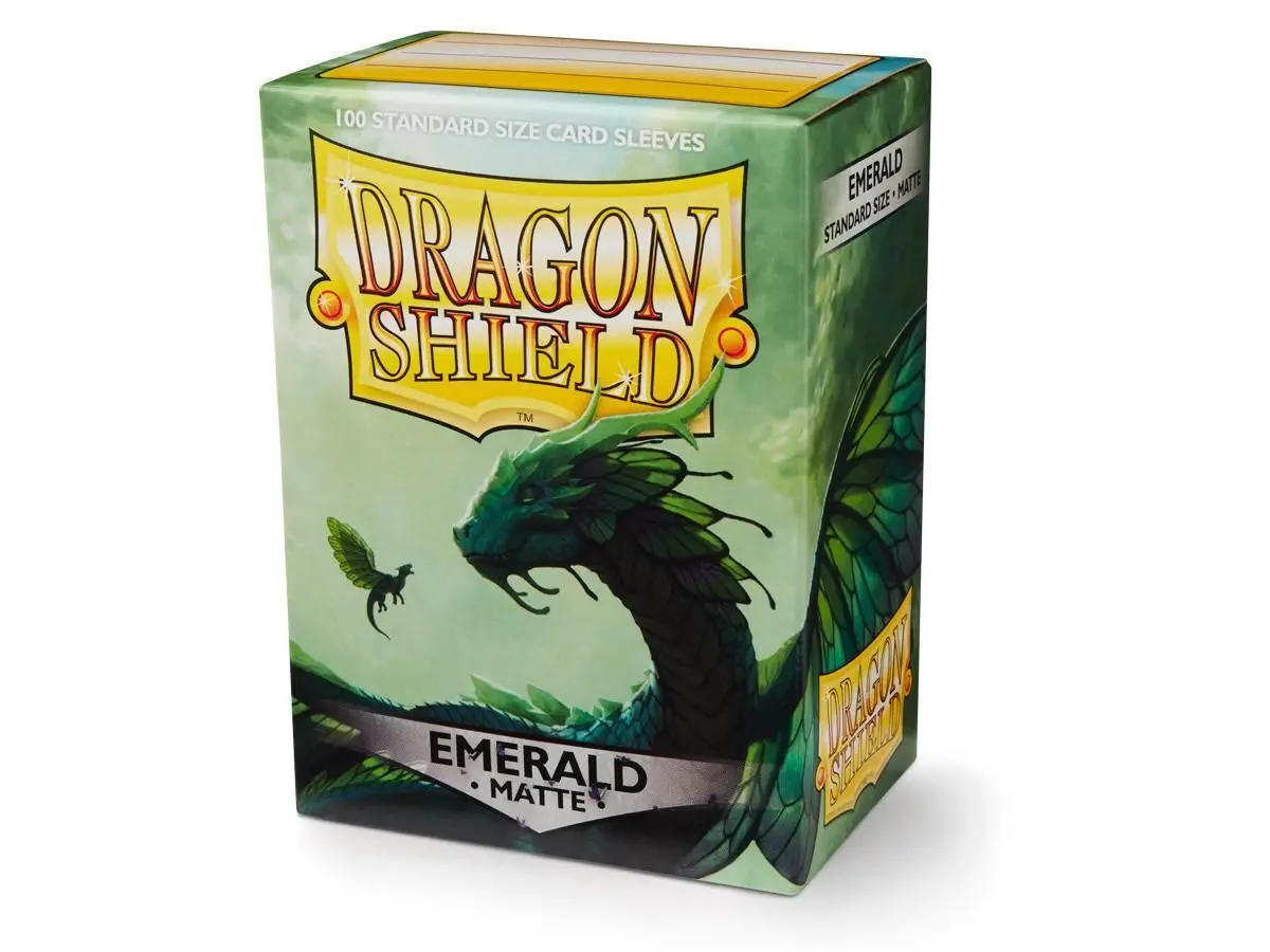 Sleeves - Dragon Shield - Box 100 - Emerald Matte 1