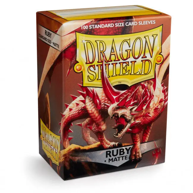 Sleeves - Dragon Shield - Box 100 - Ruby Matte 1