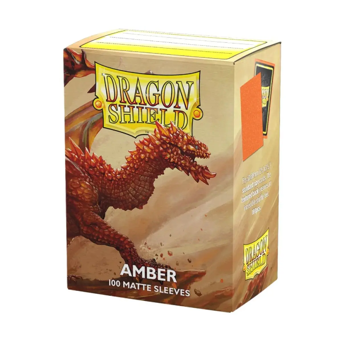 Sleeves - Dragon Shield - Box 100 - Amber Matte 1