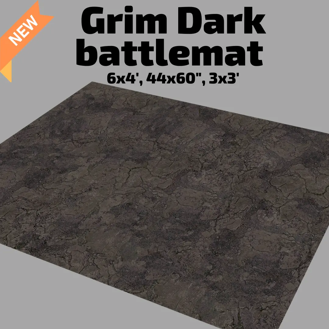 44" X 60" Grim Dark Battlemat 1