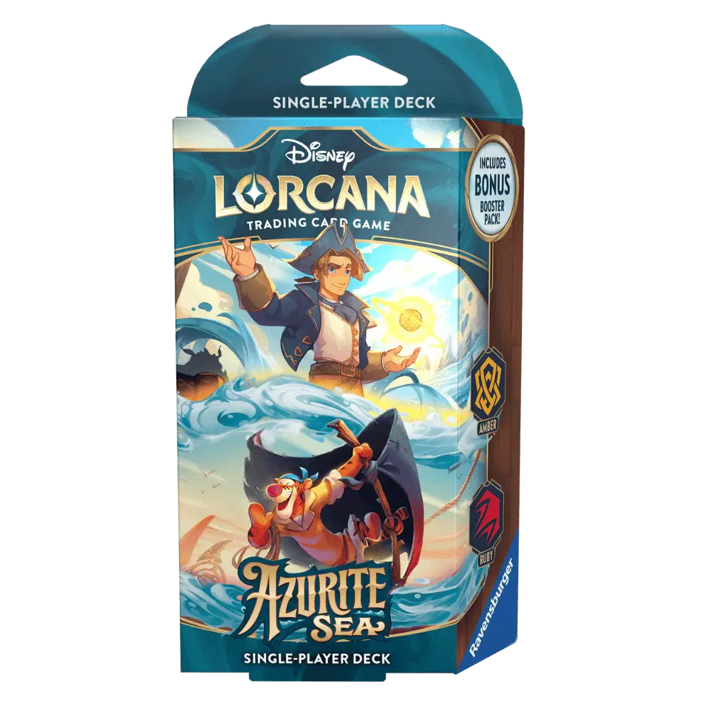 Lorcana Tcg: Azurite Sea Starter Deck Amber/Ruby 1