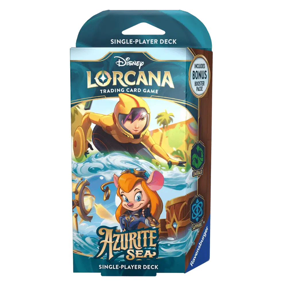 Lorcana Tcg: Azurite Sea Starter Deck Emerald/Sapphire 1