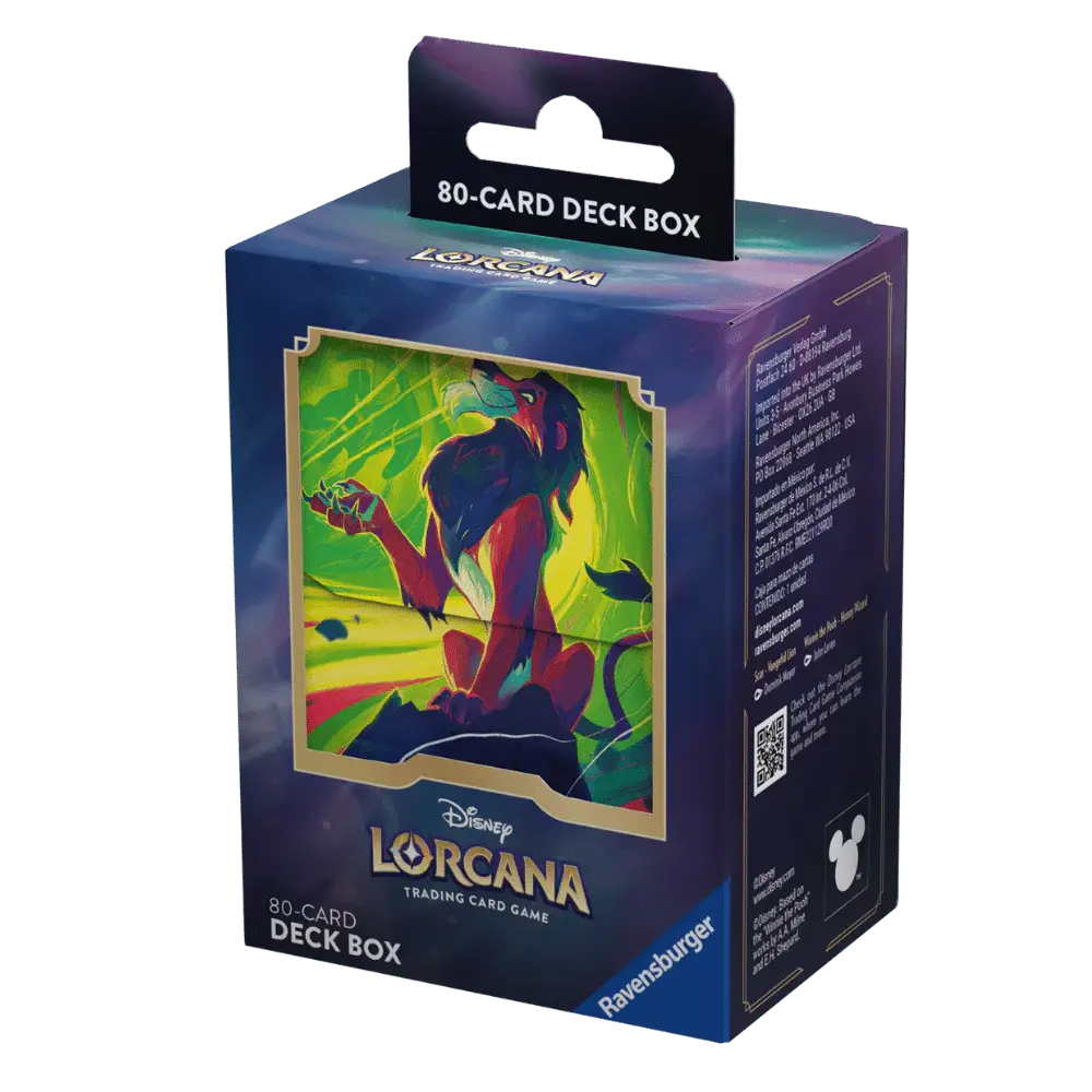 Lorcana Tcg: Azurite Sea Deckbox Scar - Vengeful Lion 1