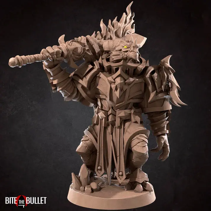 Dragonborn Paladin Male D&D Miniature 1