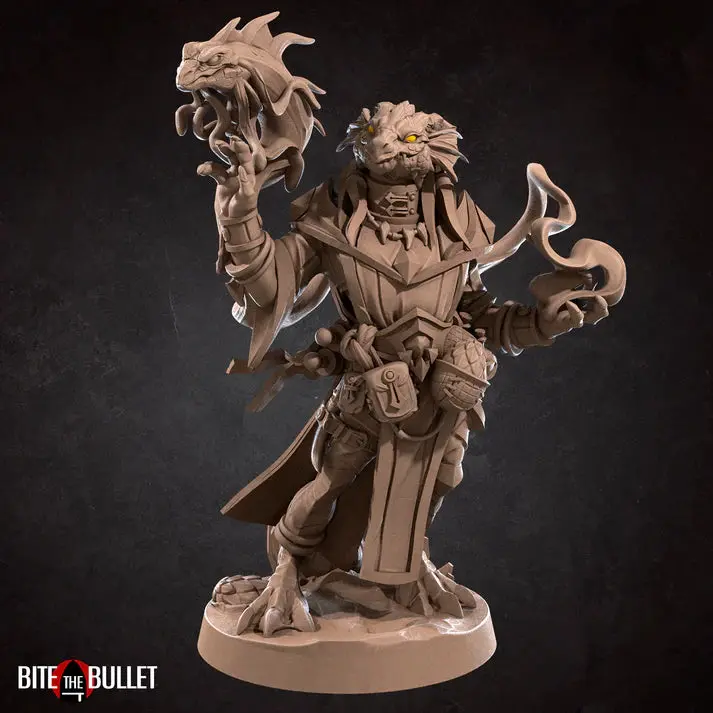 Dragonborn Female Sorcerer D&D Miniature 1