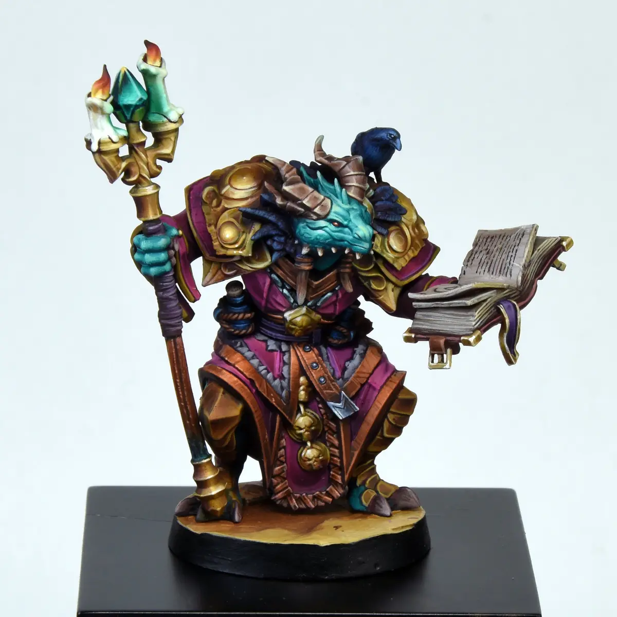 Dragonborn Wizard Male D&D Miniature 1