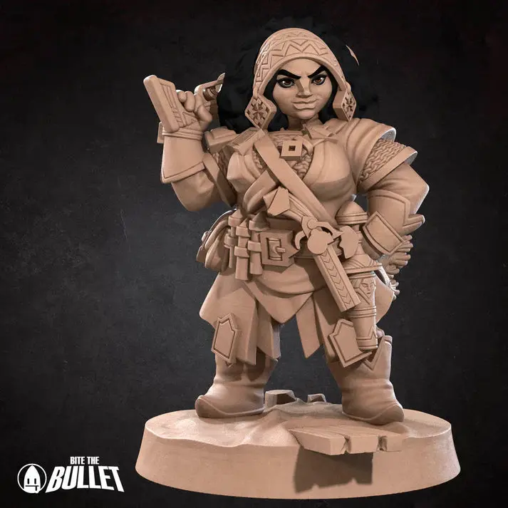 Dwarf Artificer Female D&D Miniature 1