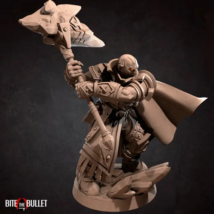 Genasi Cleric Male D&D Miniature 1