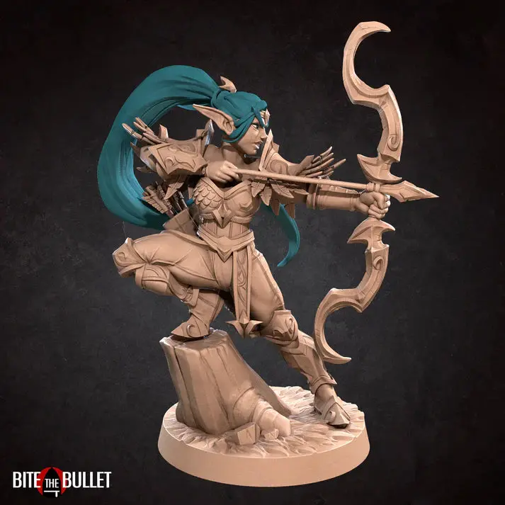 Elf Ranger Female D&D Miniature 1