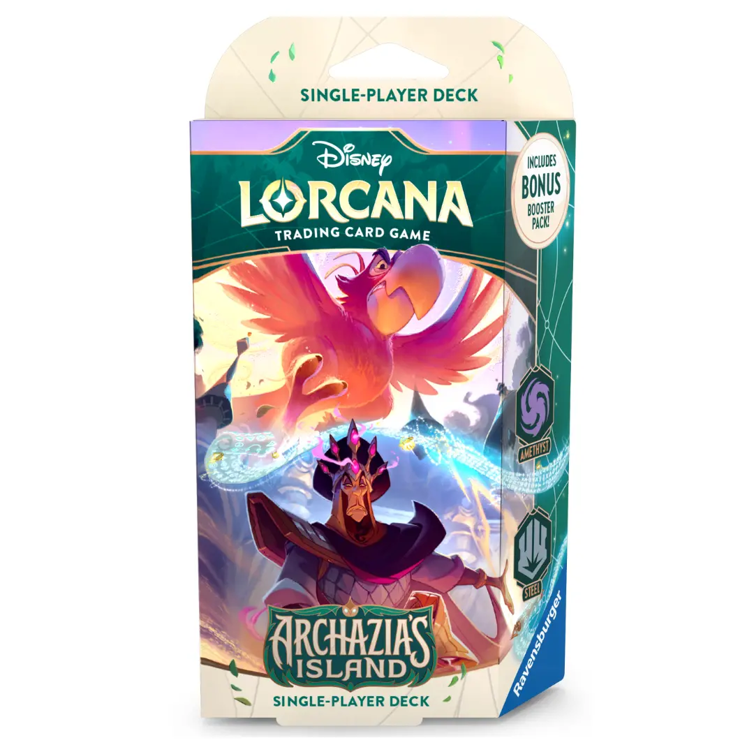 Disney Lorcana Archazia’S Island Amethyst/Steel Deck 1