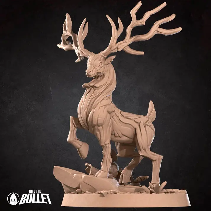 Fey Elk Stag D&D Miniature 1