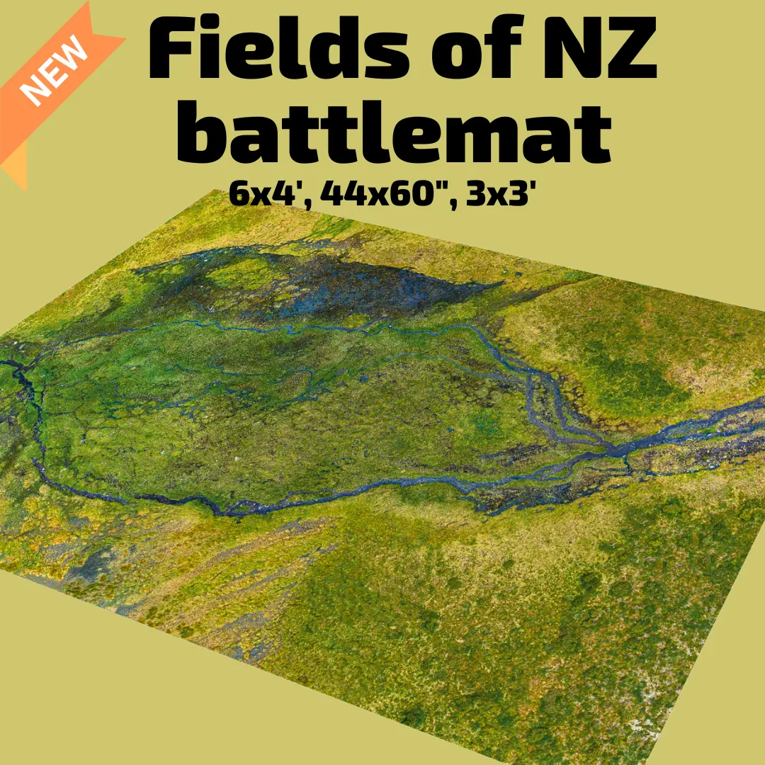 44" X 60" Fields Of Nz Battlemat 1