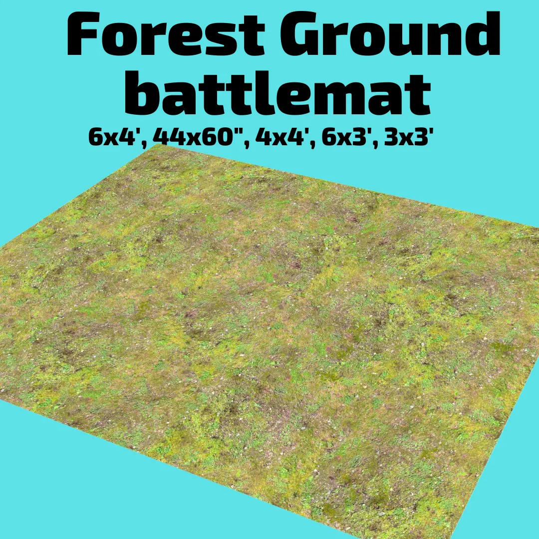 3' X 3' Forest Ground Battlemat 1