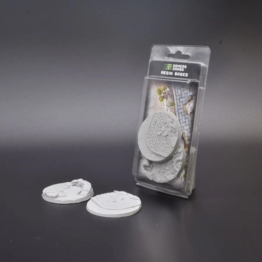 Urban Warfare Round 60Mm Resin Bases (X2) (Oop) 1