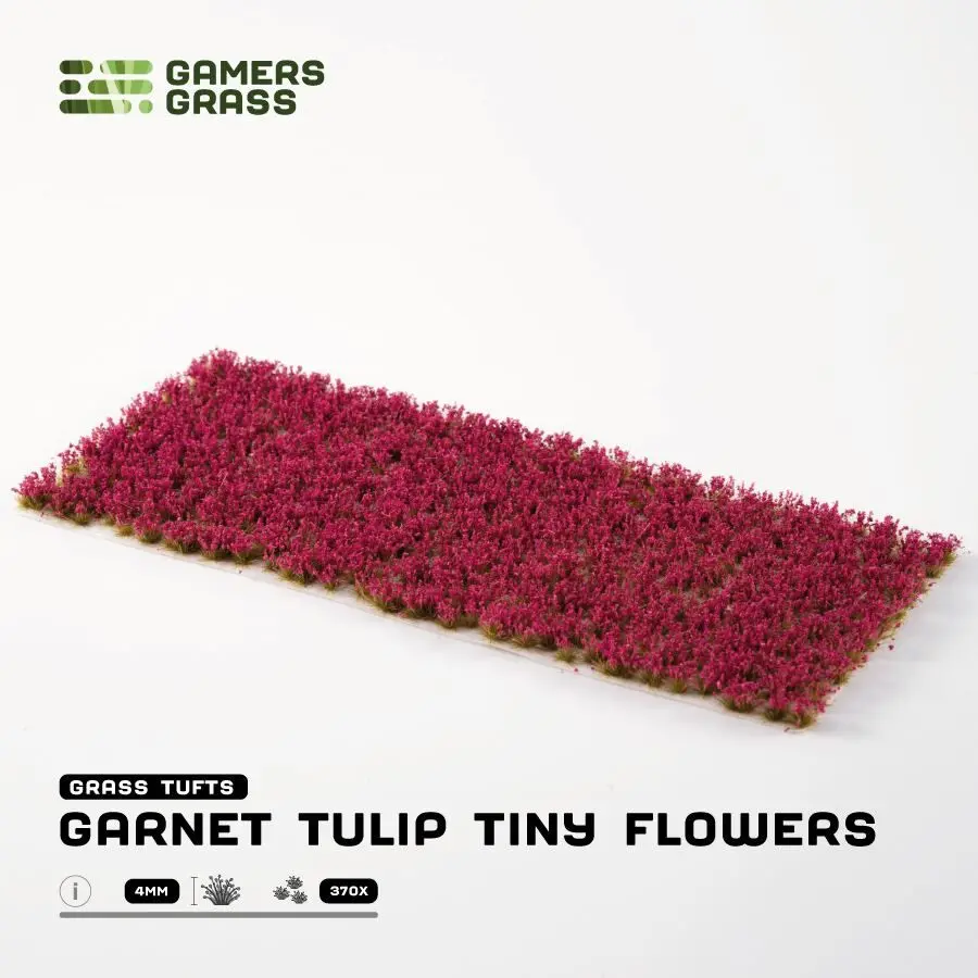 Garnet Tulip Tiny Flowers - Gamers Grass 1