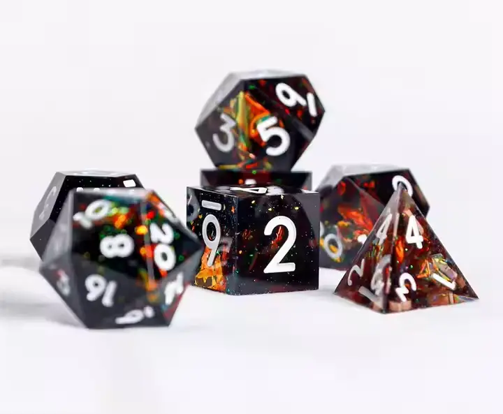 D&D Dice Set Sharp Edge - Galaxy (White) 1
